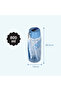 Water Bottle 800ml with Grab String - Blue - 6