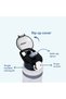 Water Bottle 1000ml with Straw- Black - 4