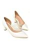 U 676035309   White Thick Heeled Women's Shoes - 7