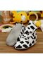 Organic Cotton Baby Booties, Anti-Slip Sole, Cotton Newborn Slippers Home Nursery Shoes - 5
