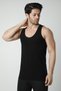 600 6-pack 100% Cotton Strappy Men's Undershirt - Black - 2