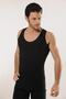 716 6-Piece Cotton Strap Men's Undershirt - Black - 3