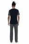 U.S. Polo Men's Color Block Summer Pajama Suit with Short Sleeve Crew Neck and Pockets - 2