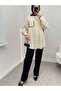 Single Pocket Shepherd's Stitch Buttoned Shirt - Cream - 2