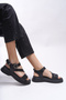 Drarnouk Women's Sandals0012202 Black Skin - 5