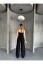 Women's Side Zipper Wide Leg Palazzo Trousers Plus401 - 3