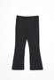 Black Color Girl's Trousers with Spanish Leg Slit Detail - 3