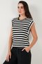 Striped Oversize Fit Crew Neck t Shirt t Shirt 5866103 - 6