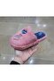 Women's Ultra Light Soundless Non-Slip Heart Figured Plush House Slippers - 3