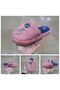 Women's Ultra Light Soundless Non-Slip Heart Figured Plush House Slippers