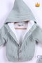 Knitwear Cardigan with Velsoft Lining Inside, Baby Girl and Boy Set 2805 - 6