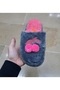Women's Ultra Light Soundless Non-Slip Cherry Figured Plush House Slippers - 2