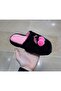 Women's Ultra Light Soundless Non-Slip Cherry Figured Plush House Slippers - 4