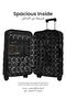 Swirl Series 3 Pcs ABS Luggage Trolley Set -Black - 3