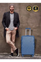 Swirl Series 3 Pcs ABS Luggage Trolley Set -Blue - 4