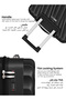 Swirl Series 3 Pcs ABS Luggage Trolley Set -Black - 2
