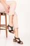 Women's Genuine Leather Mid-Heeled Daily Stylish Sandals Anl.2690
