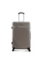 ABS Hardside Spinner Check In Medium Luggage Trolley 24 Inch Champaigne
