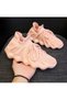 Pink Powder Sneaker Knit Sports Shoe You Should Choose 1 Size Larger. - 6