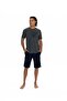 Men's Anthracite Melange Shorts Set - 18884 - 2