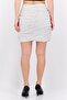 Women Polka Dot Mini Skirt, White - 3