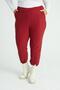 Women's Burgundy White Striped Flexible Crepe Fabric Trousers - 3