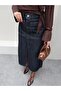 Denim Slit Skirt - 3