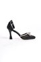 Ambre Black Satin Women's Heeled Shoes - 2