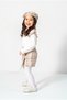 Girl's Winter 3-Piece Set with Plaid Skirt and 100% Cotton Fabric Hat - 7