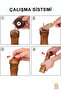 Wooden Spice Salt Grinder Mill Salt Shaker Spice Rack 21 Cm Set of 2 Brown - 7