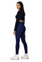 Navy Blue High Waist Push-Up Leggings - 3