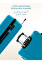 Hardside Travel Trolley Luggage 2 Pcs Set-BLUE - 4