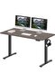Flexispot 140 x 75cm Electric Standing Desk, Height Adjustable Workstation Desk - Whiteriver Grey