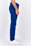 Men Regular Fit Solid Chino Pants, Blue - 3