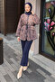 Brown Ethnic Patterned Lined Jacket - 6