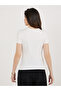 Round Neck Bow Detail Fitted T-Shirt - 5