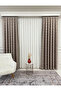 Mink Color Pompom Pufy Background Curtain 1/3 Sik Pleat - 4