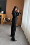 Women's Oversized Blazer Jacket Palazzo Pants Pinterest Equivalent Fitted Single Button Trendy Stylish Suit - 7