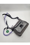 Smart Bags Parachute Satin Fabric Gray Lilac Shoulder Bag - 6