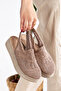 001 Lace Braided Back Rubber Supported Closed Toe Stylish Sandals Please Prefer 1 Size Smaller!! ! - 3