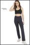 Women's Navy Blue Wide Leg Leggings High Waist Full Length Diving Fabric for Home in Office Sports105101 - 6