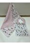 Double Sided Muslin Bottom Opening, Pillow and Blanket Set of 3 Cotton Animal Pattern 100 X 100 Pink Single - 2