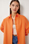 Oversize Basic Shirt Light Orange Ldd0003 - 2