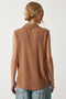 Sleeveless Viscose Shirt Medium Brown Lto0009 - 5
