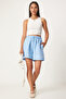 Muslin Shorts with Pockets Lmx0011 Sky Blue - 2