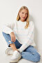 Striped Soft Knitwear Sweater - Ecru Lyu0010 - 2