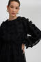 Chiffon Dress with Shirt with Waist - 6