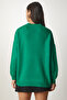 Green Basic Knitwear Sweater - Pocket Detailed Lmx0016 - 5