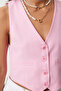 V-Neck Linen Vest Pink Lkt0003 - 4