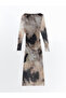 Alita city: oval neck batik patterned women's bodycon dress - stand out from the crowd - 6